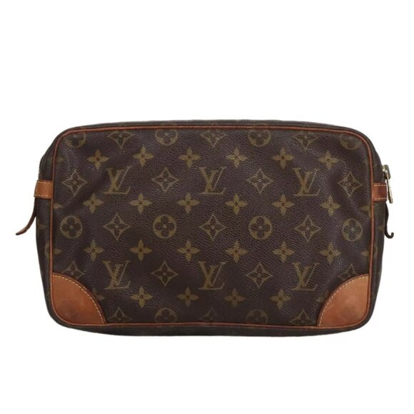 LOUIS VUITTON Monogram Compiegne 28 Clutch Bag M51845 LV Auth 90518 - Picture 2 of 15